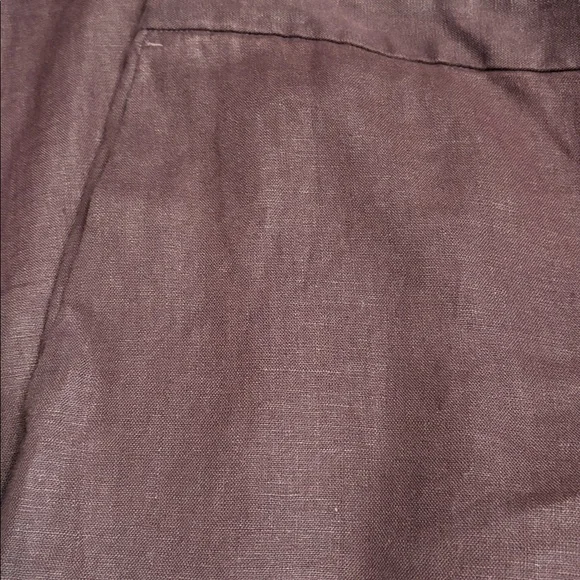 Madewell women’s The Easy Pull-On Pant 100% Linen brown Size M NWT - Picture 9 of 10